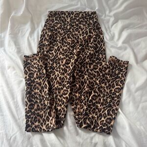 Aerie leopard crossover leggings